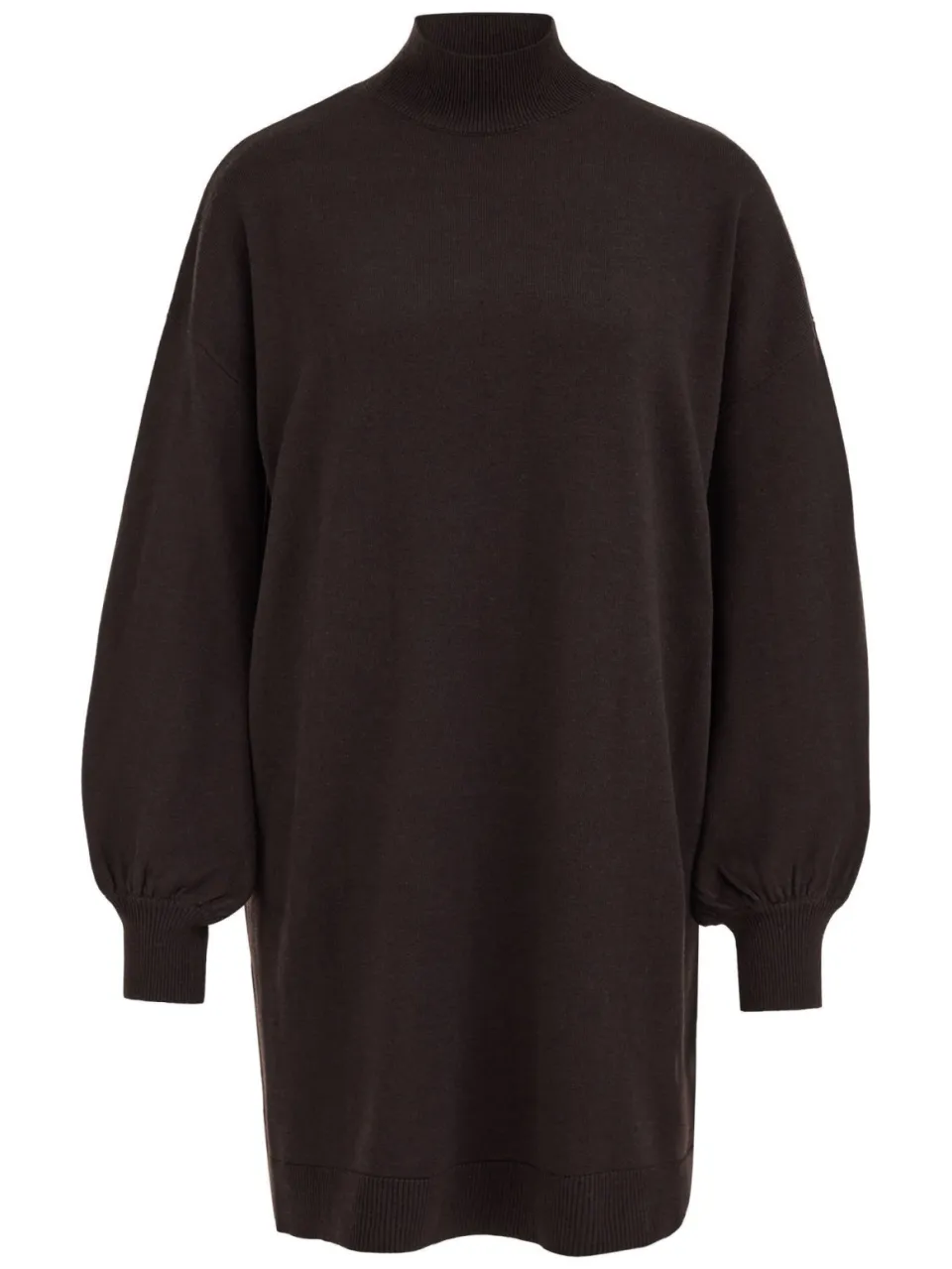 WE Fashion sweatjurk met wol - donkerbruin, foto 2