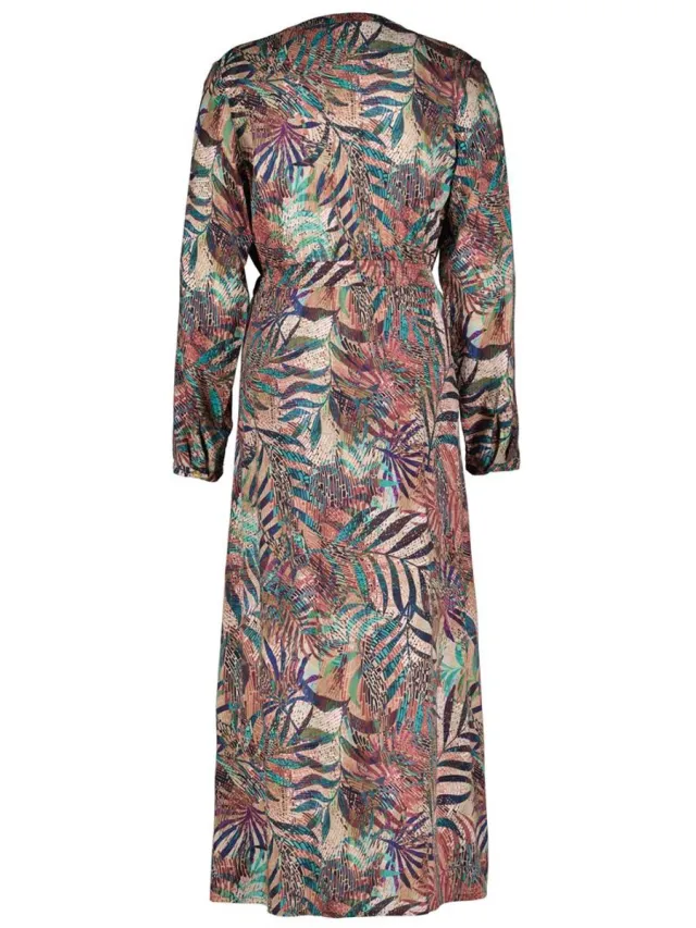 Didi Dames Dress Joyful Jewel print Beige / bruin