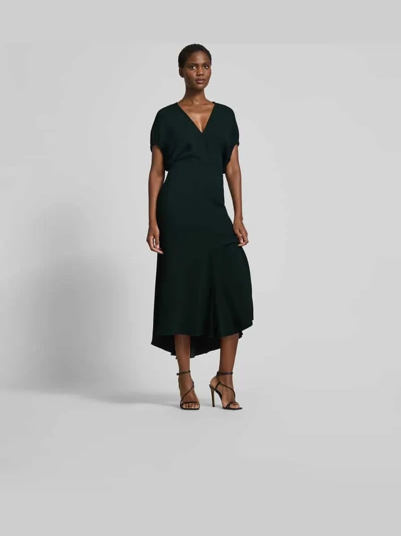 Victoria Beckham Maxi-jurk met V-hals Zwart
