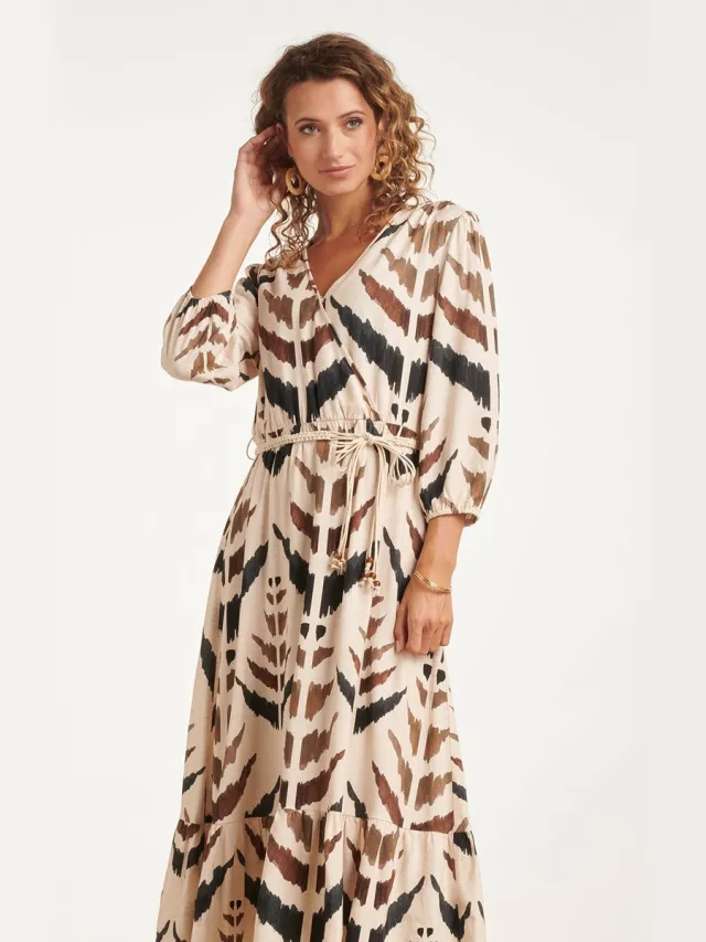 Smashed Lemon Dress 26013 sand multi 720-998 Bruin dessin