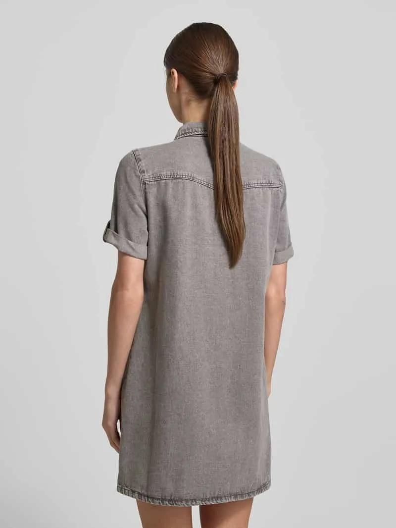 Vero Moda VMJENNIE spijkerjurk medium grey denim, foto 4