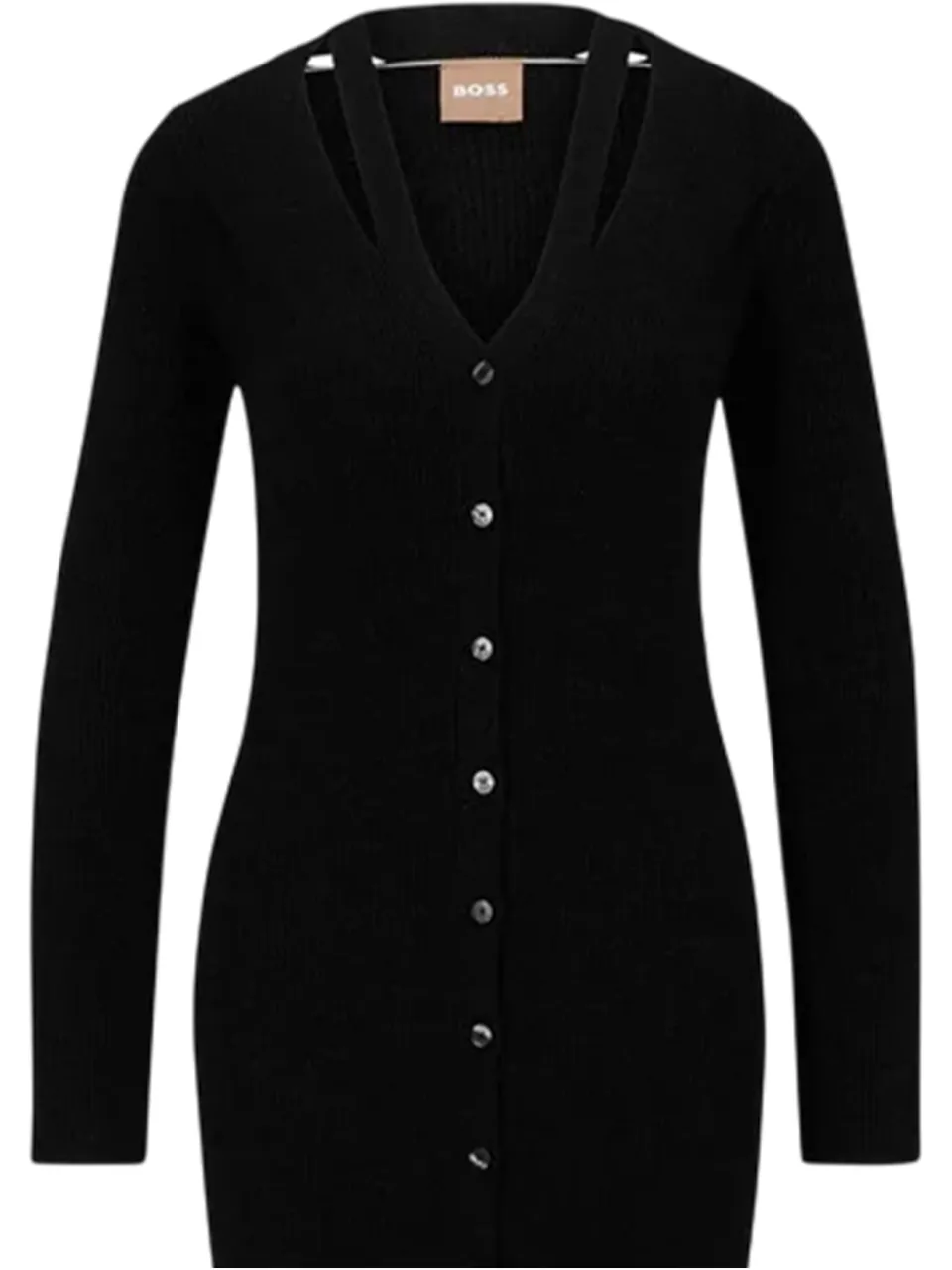 Boss Midi-jurk van katoen voor dames (Zwart), foto 2