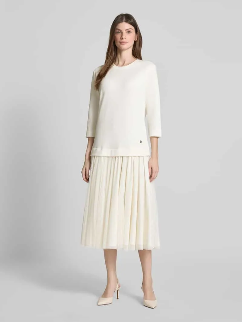 Joop! Midi-jurk in 2-in-1-look Offwhite
