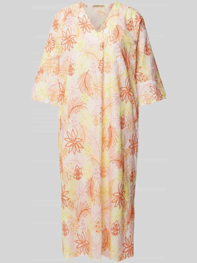 Smith and Soul Midi-jurk met V-hals roze, foto 2