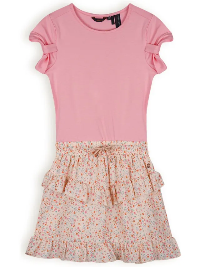 Nono N403-5815 Meisjes Jurk - Pearled Ivory-164