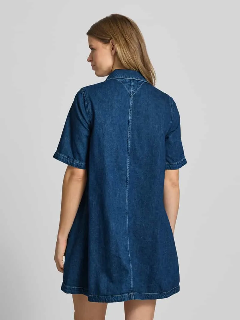 Tommy Jeans A-lijn spijkerjurk van puur katoen jeansblauw, foto 3