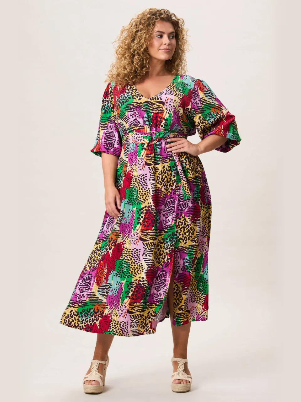 Miss Etam Plus zomerjurk multi