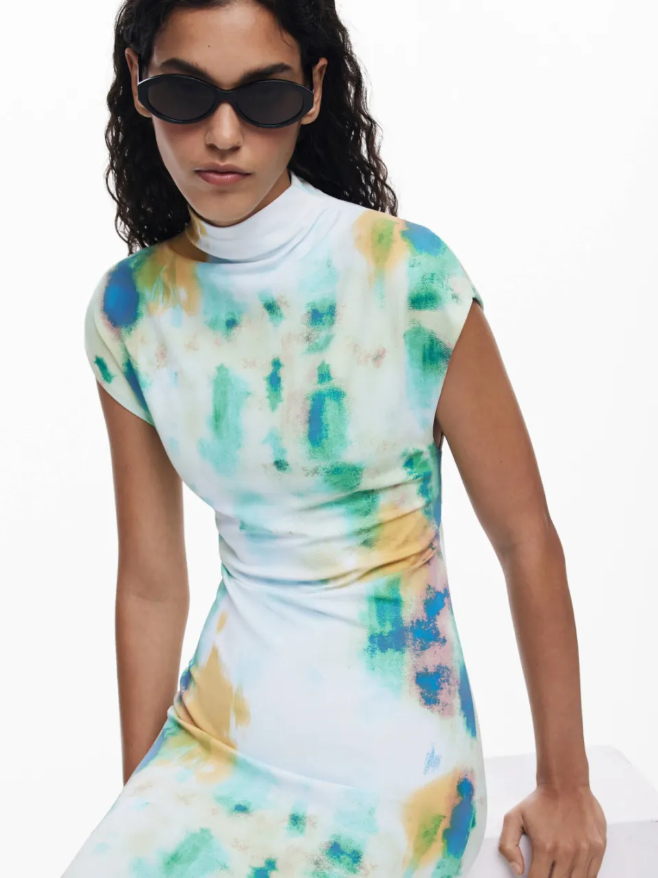 Desigual midi jurk blauw, foto 3