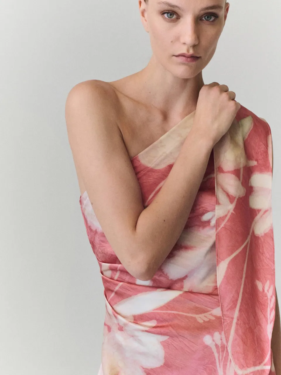 Mango gebloemde midi jurk- roze, foto 4