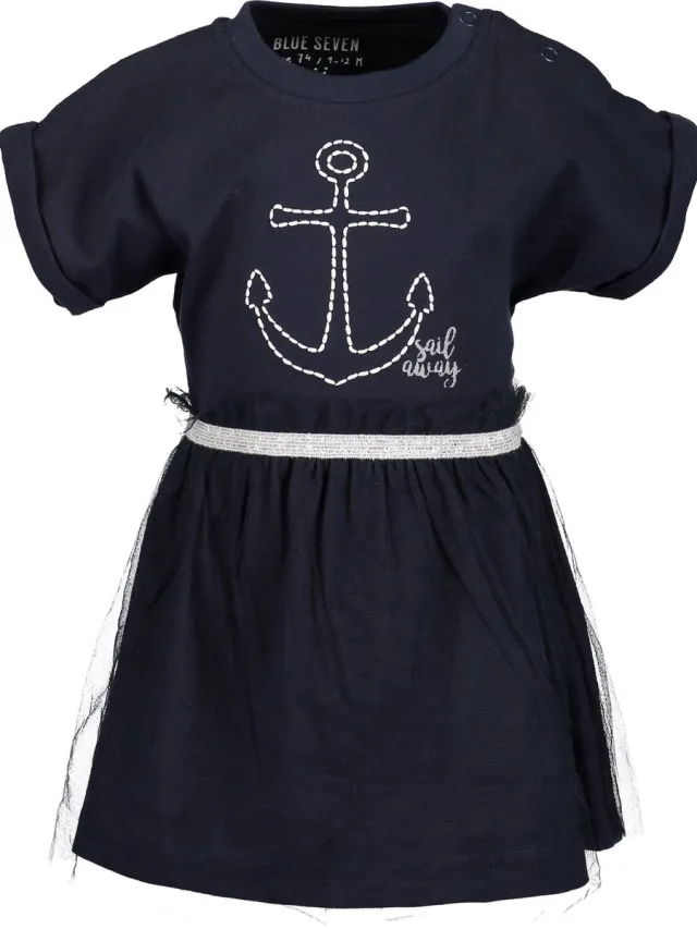 Blue Seven Meisjes Jurk - donkerblauw