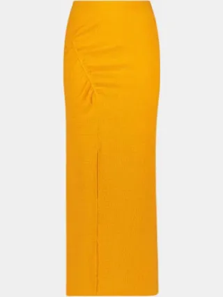 Another Label Ette skirt sunflower geel, foto 2
