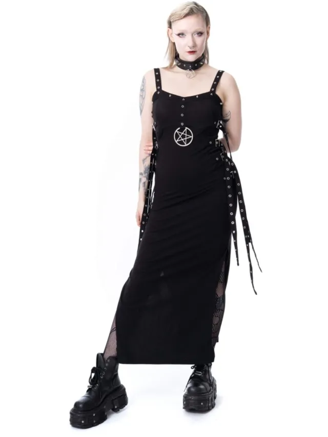 Heartless Midnight Lament Maxi Dress Dames Maxi-jurk - zwart