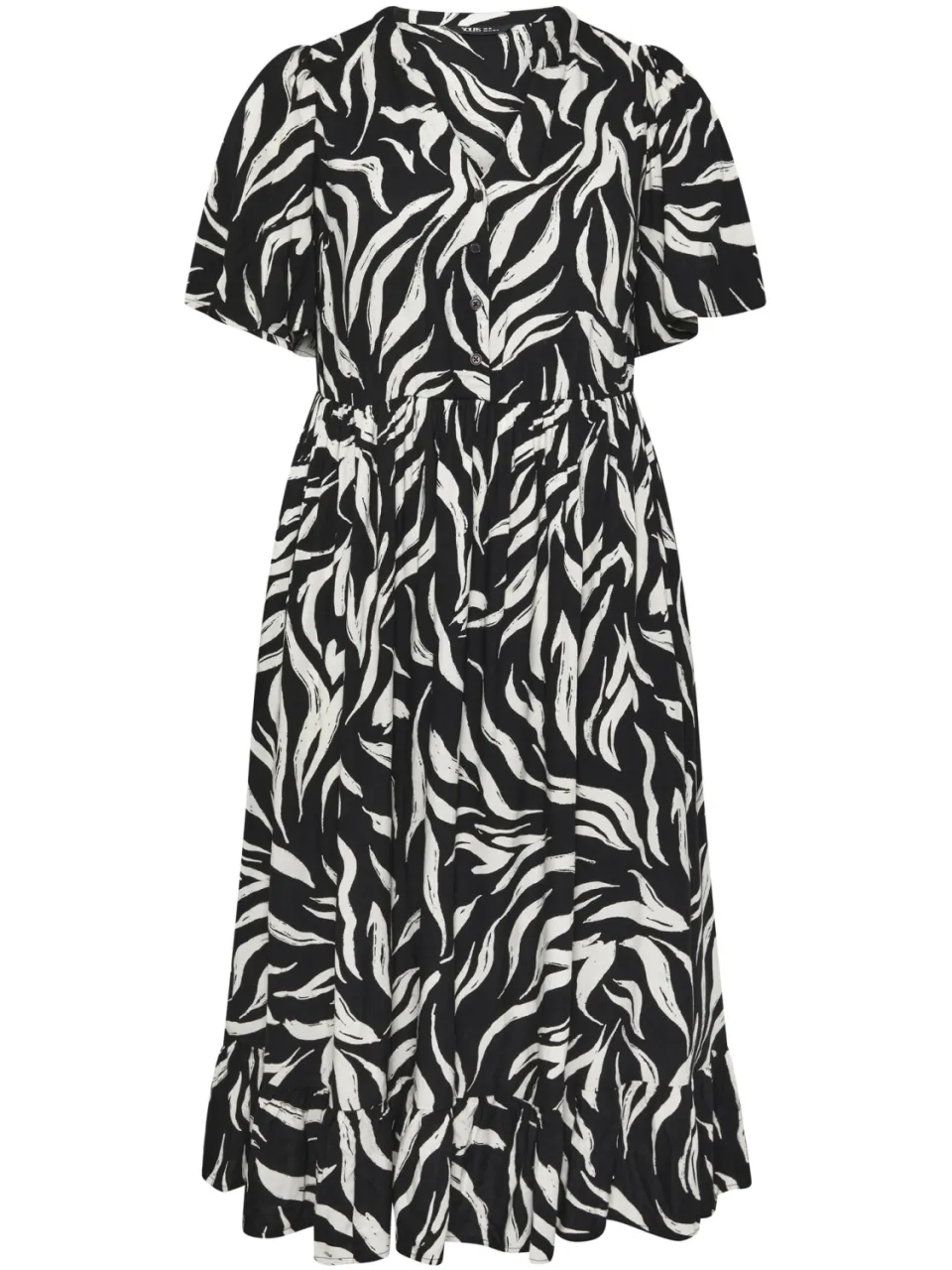 Yours Zwarte Zebra Maxijurk, foto 3