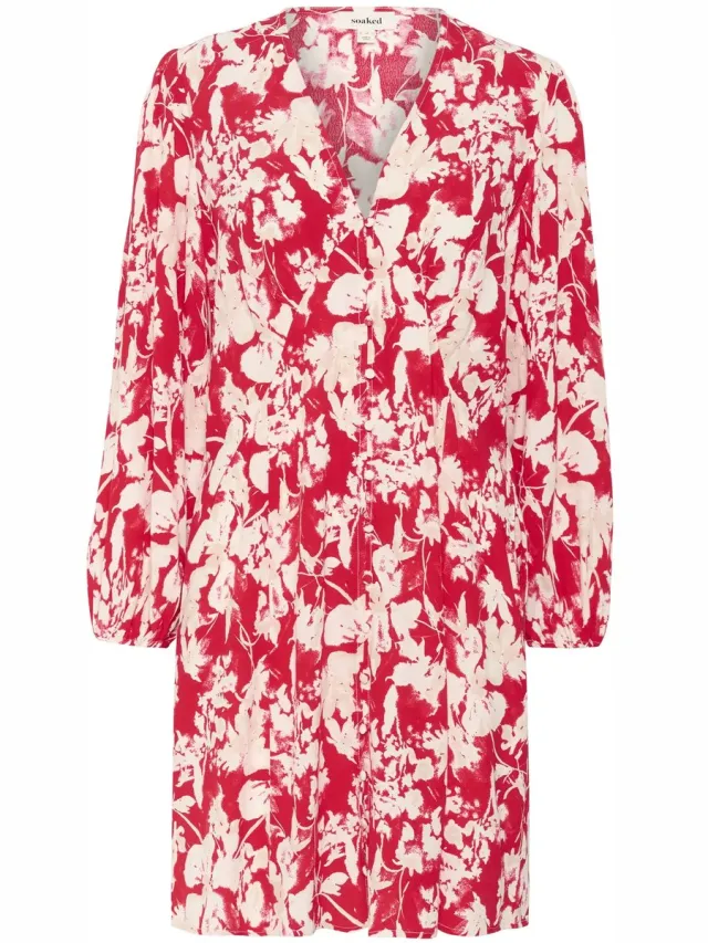SOAKED IN LUXURY Damesjurk Soaked in Luxury Oline Rood
