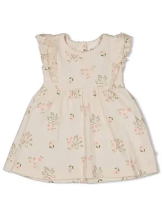 Feetje Let Your Dreams Blossom jurk ecru roze Ecru/roze