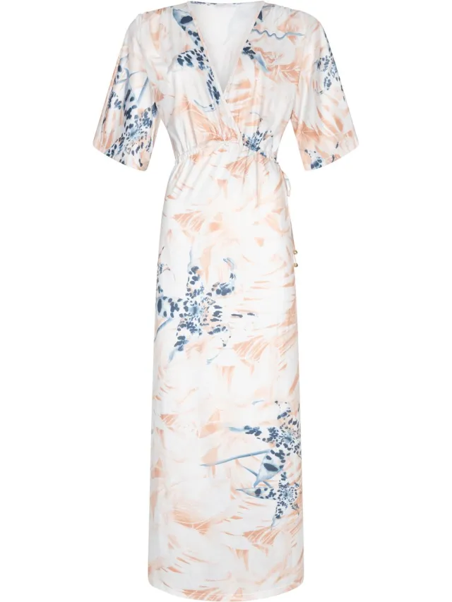 Chic by Lirette Kimono jurk Lotus Contadora - Champagne