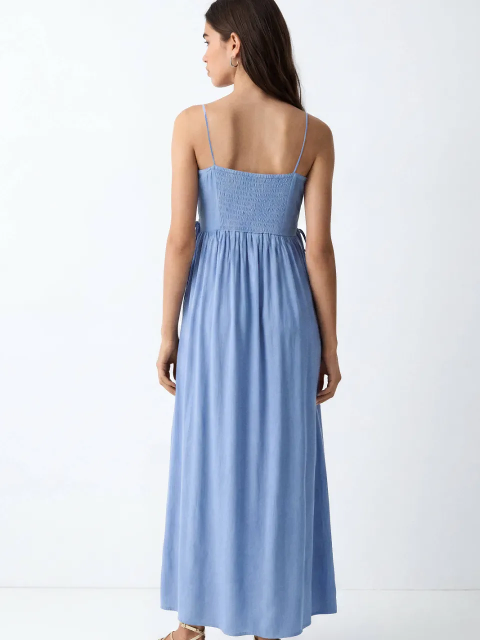 Mango maxi jurk hemelsblauw, foto 3