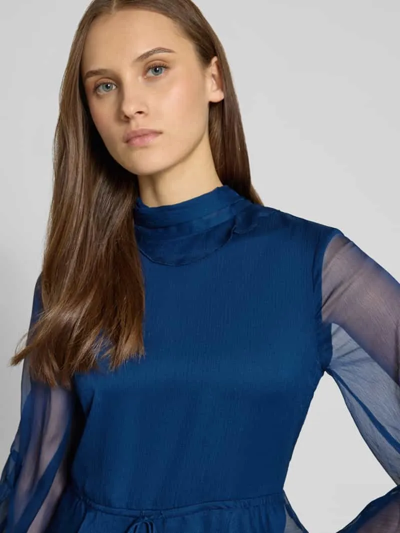 bardot Cocktailjurk in Minilengte Model 'NORAH' donkerblauw, foto 5