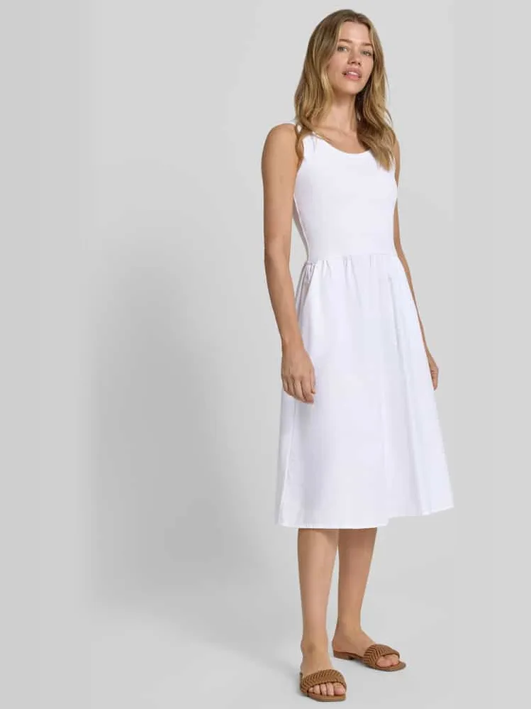 Soyaconcept Knielange jurk in 2-in-1-look wit, foto 4