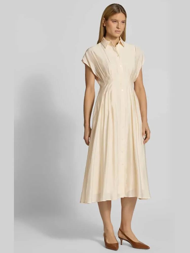 Jake*s Collection overhemdjurk met Knoopsluiting beige, foto 4