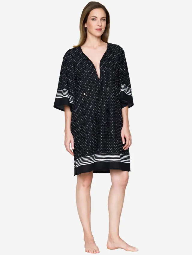 Joop! Strandkleid Polka Dots Black Beauty AOP