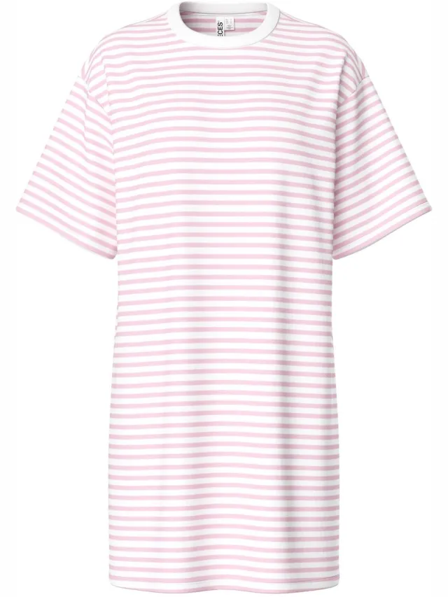Pieces midi-jurk PCSADIE bright white3