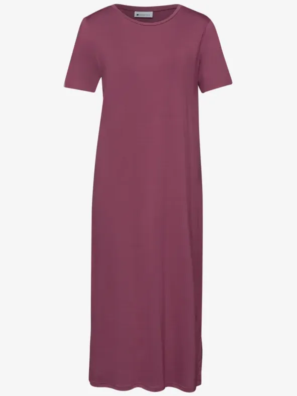 Street One Midi-jurk met korte mouwen en splitdetail roze, foto 4