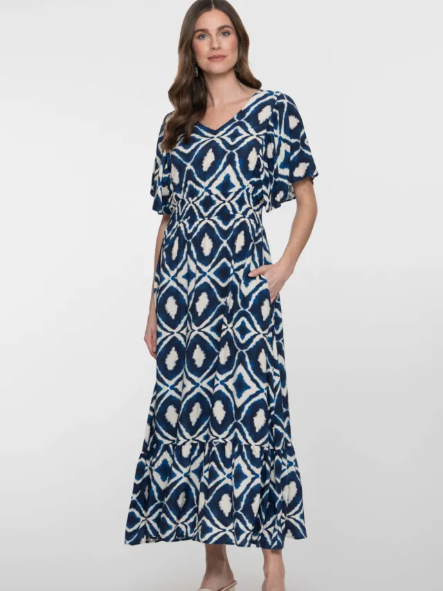 Geisha zomerjurk blauw Blauw/donkerblauw