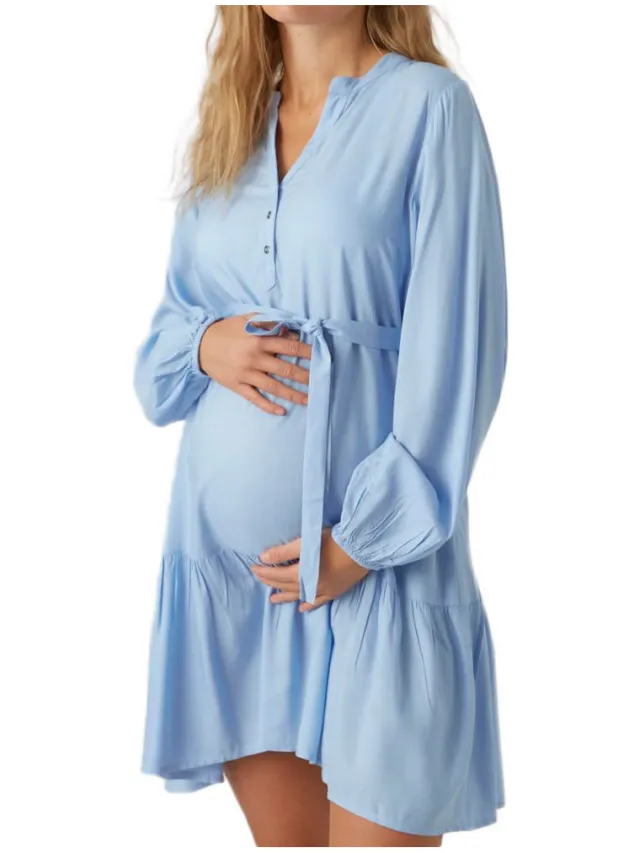 Mamalicious Korte Jurk Mamalicious Mercy Blauw
