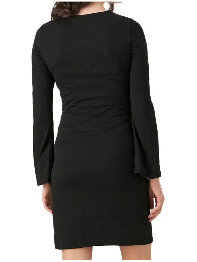 Vero Moda Korte Jurk Vero Moda Maternity Flared Zwart