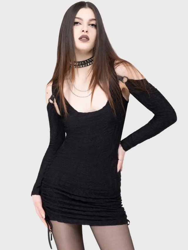 Killstar Dusk Nomad Dames Mini-jurk - zwart