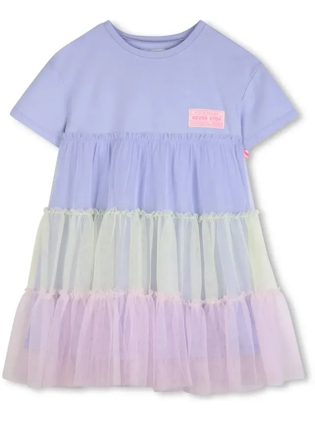 Billieblush U21823 Korte Mouw Jurk Blauw 12 Years Meisje Blue Angel