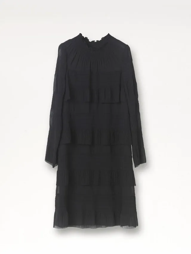 By Malene Birger zwarte midi jurk Duranta
