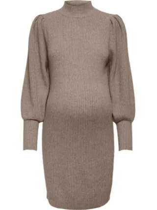 Only zwangerschapsjurk OLMKATIA taupe, foto 2