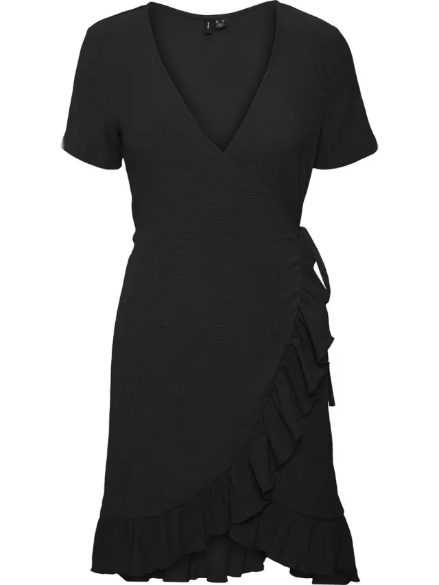 Vero Moda VMHAYA SHORT DRESS GA NOOS Dames Jurk Black