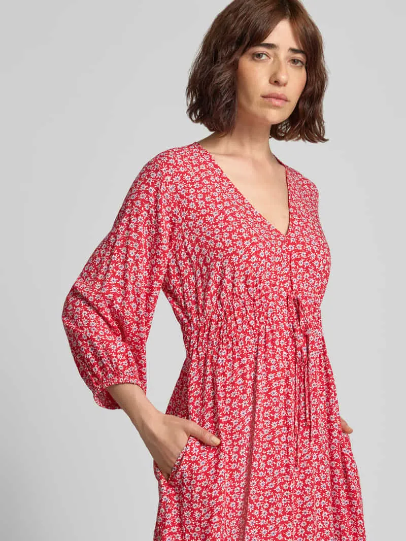 Gap mini-jurk van pure viscose met een florale all-over print rood, foto 4