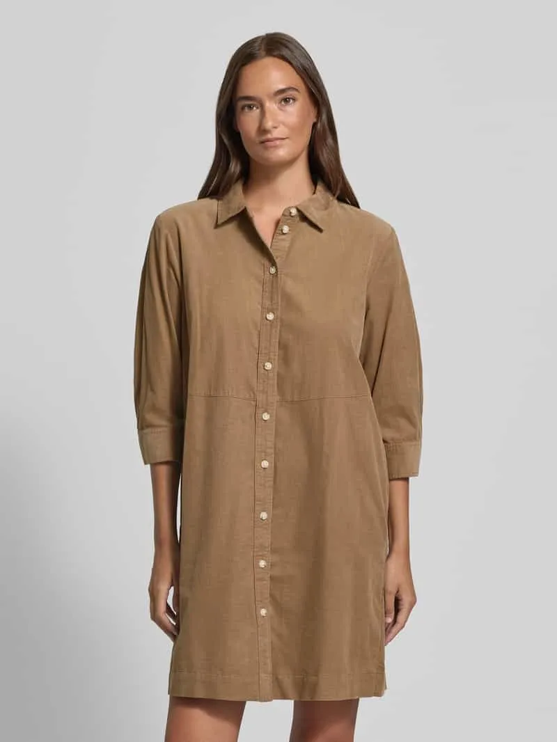 Opus Knie-lange jurk model 'Wicorda' Taupe