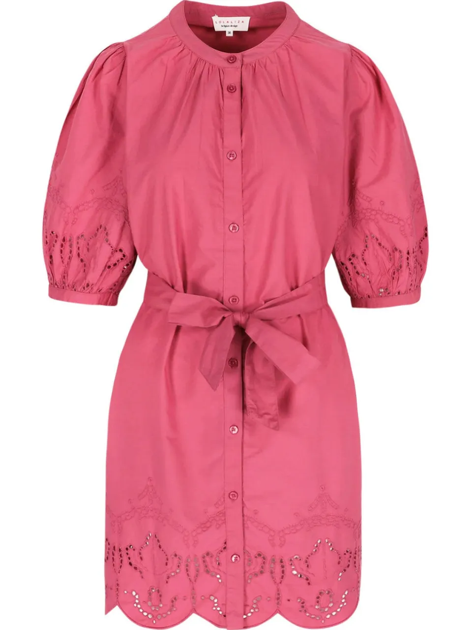 LOLALIZA broderie blousejurk - roze, foto 2
