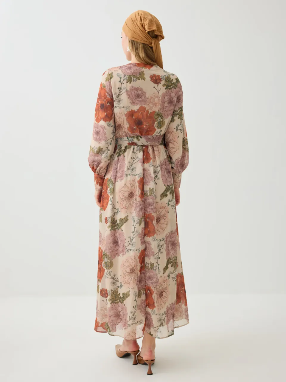 Modest Dress Refka roze, foto 2