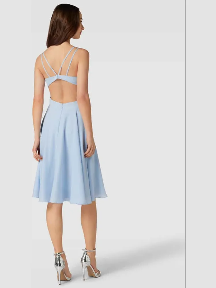 LUXUAR FASHION Cocktailjurk met cut-out lichtblauw, foto 3