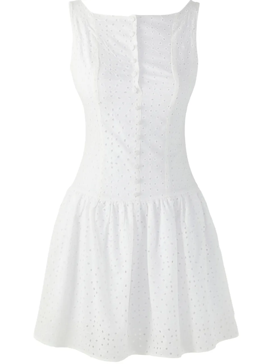 Trendyol TRENDYOLMİLLA Dames Wit Effen Kort / Mini Mouwloos Stijlvol/Avond Skater Jurken, foto 2
