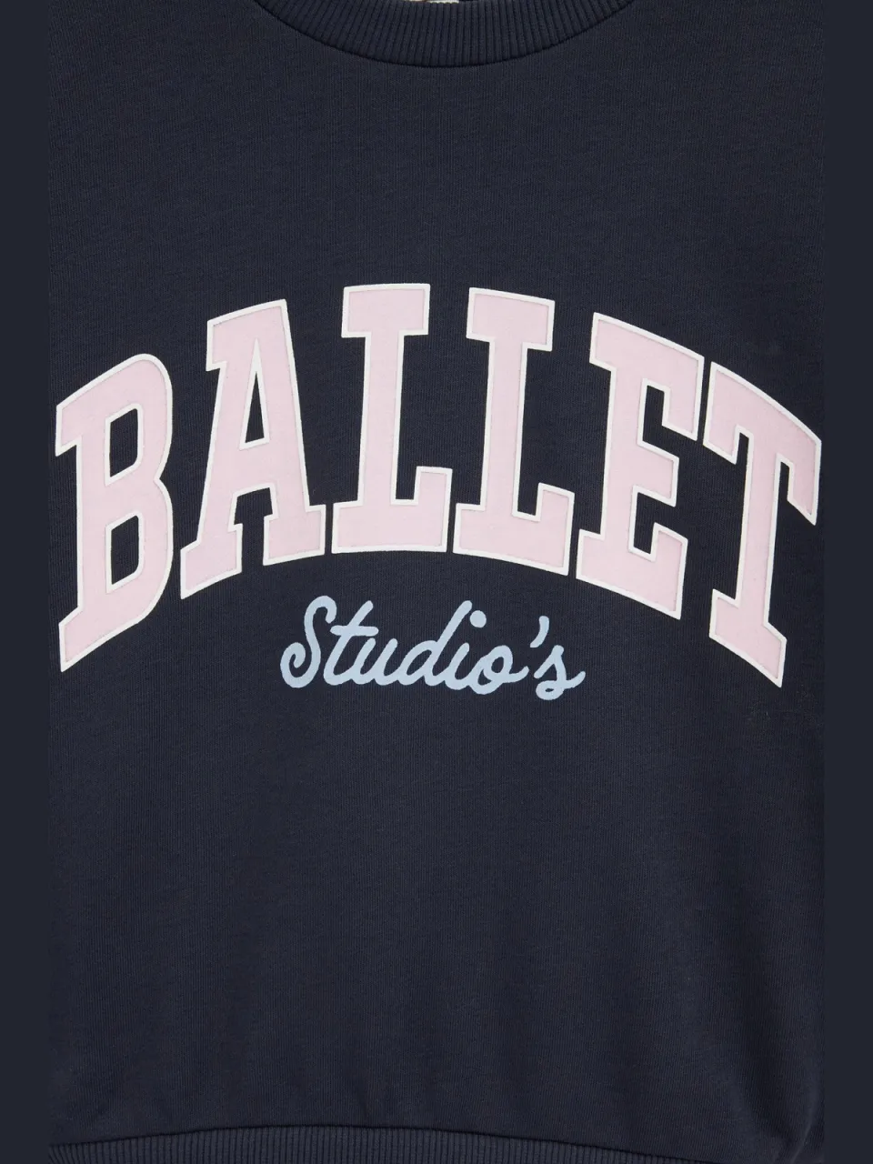 WE Fashion gestreepte sweatjurk met tekst donkerblauw donkerblauw/lichtblauw, foto 7