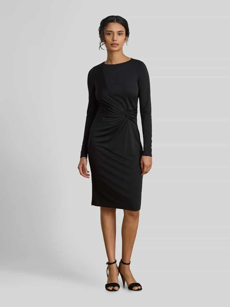 Lauren Ralph Lauren Nauwsluitende kokerjurk met knoopdetail BLACK
