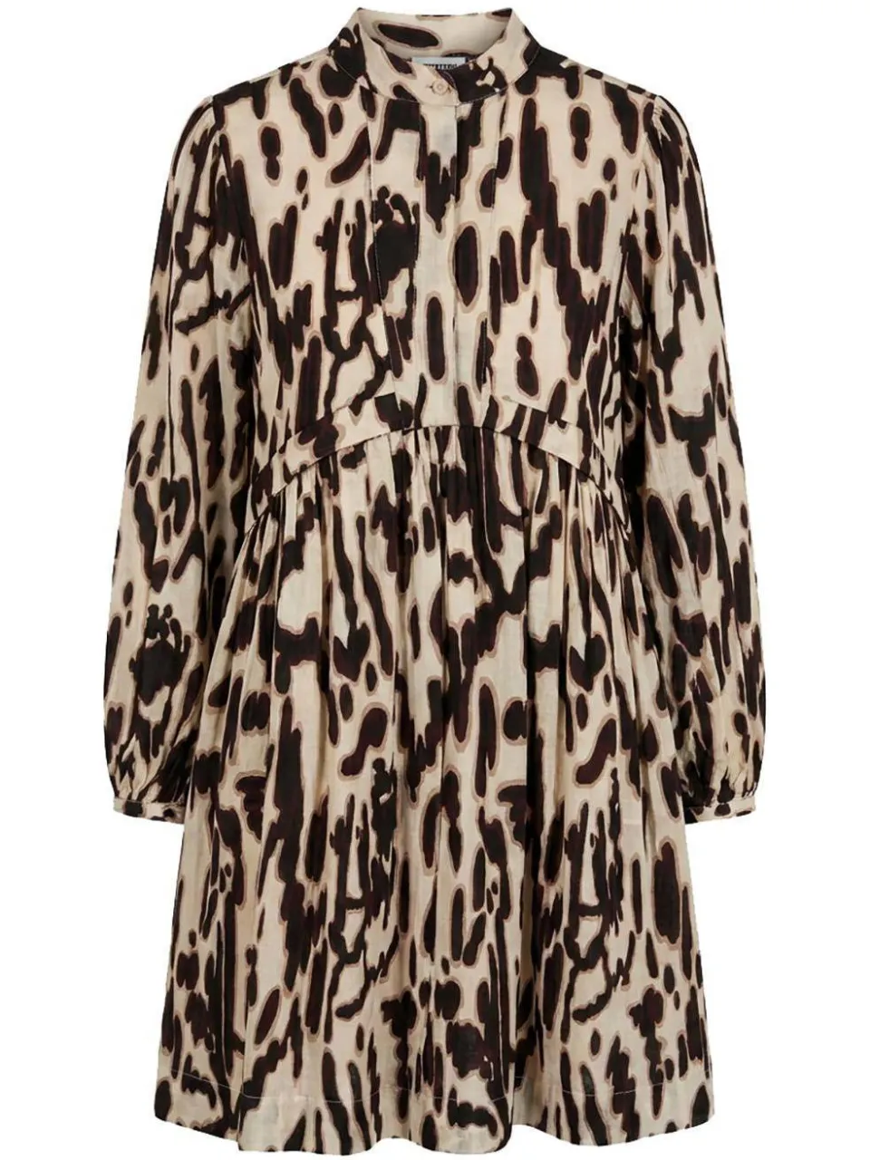 Est'seven mini jurk met print - beige, foto 2