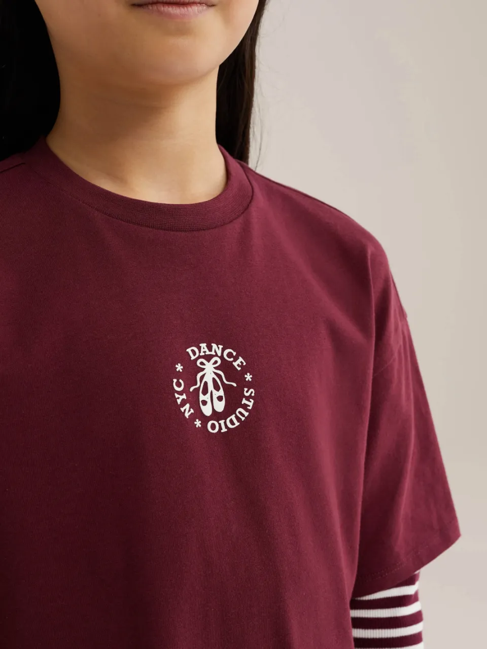 WE Fashion T-shirtjurk donkerrood, foto 6