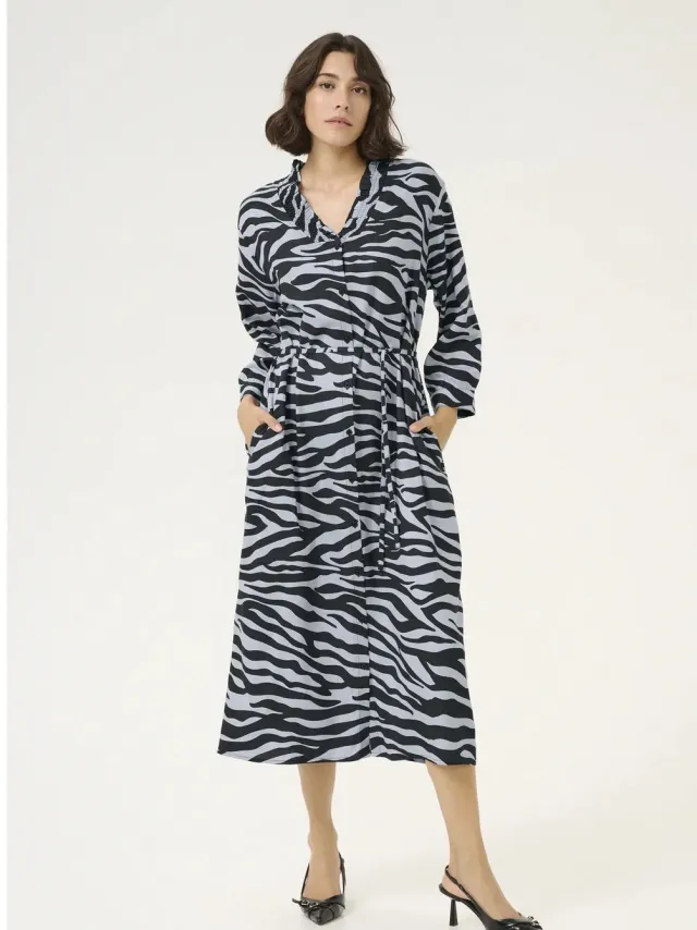 Kaffe Damesjurk KAFFE Olga blauw