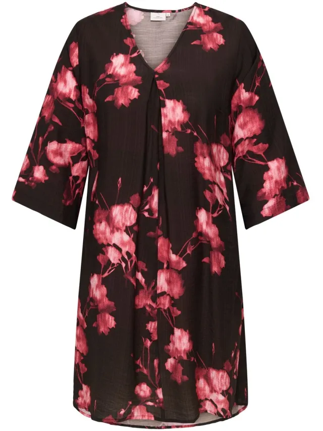 Only Carmakoma Jurk CARCAMILLE Korte jurk Black Coffee