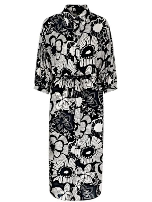 G-Maxx jurk Rana - Black/Sand Multicolour