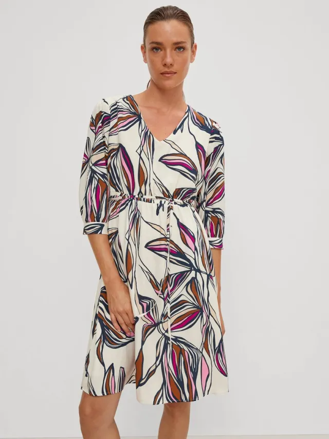 Comma female - Jurk lichtbeige