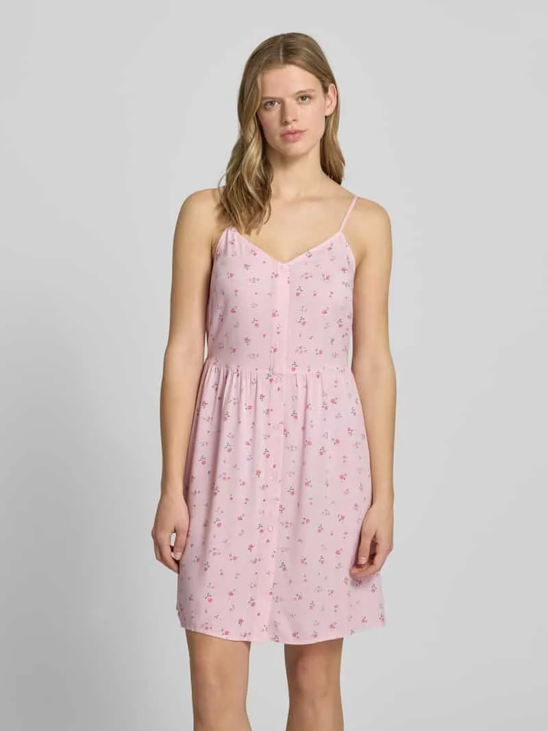 Pieces Licht uitlopend mini-jurk van pure viscose model 'TALA' Roze